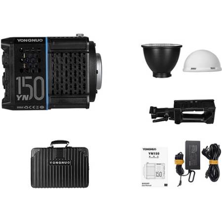 Yongnuo YN150 Kit - lampa LED, zawartość zestawu